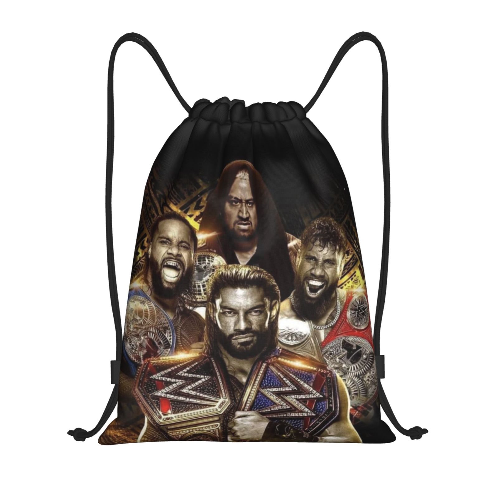 Wwe Drawstring Bag Sports Fitness Bag Waterproof Rope Bag For Training Traveling Hiking Gym Sackpack String Bag For Women Men Small